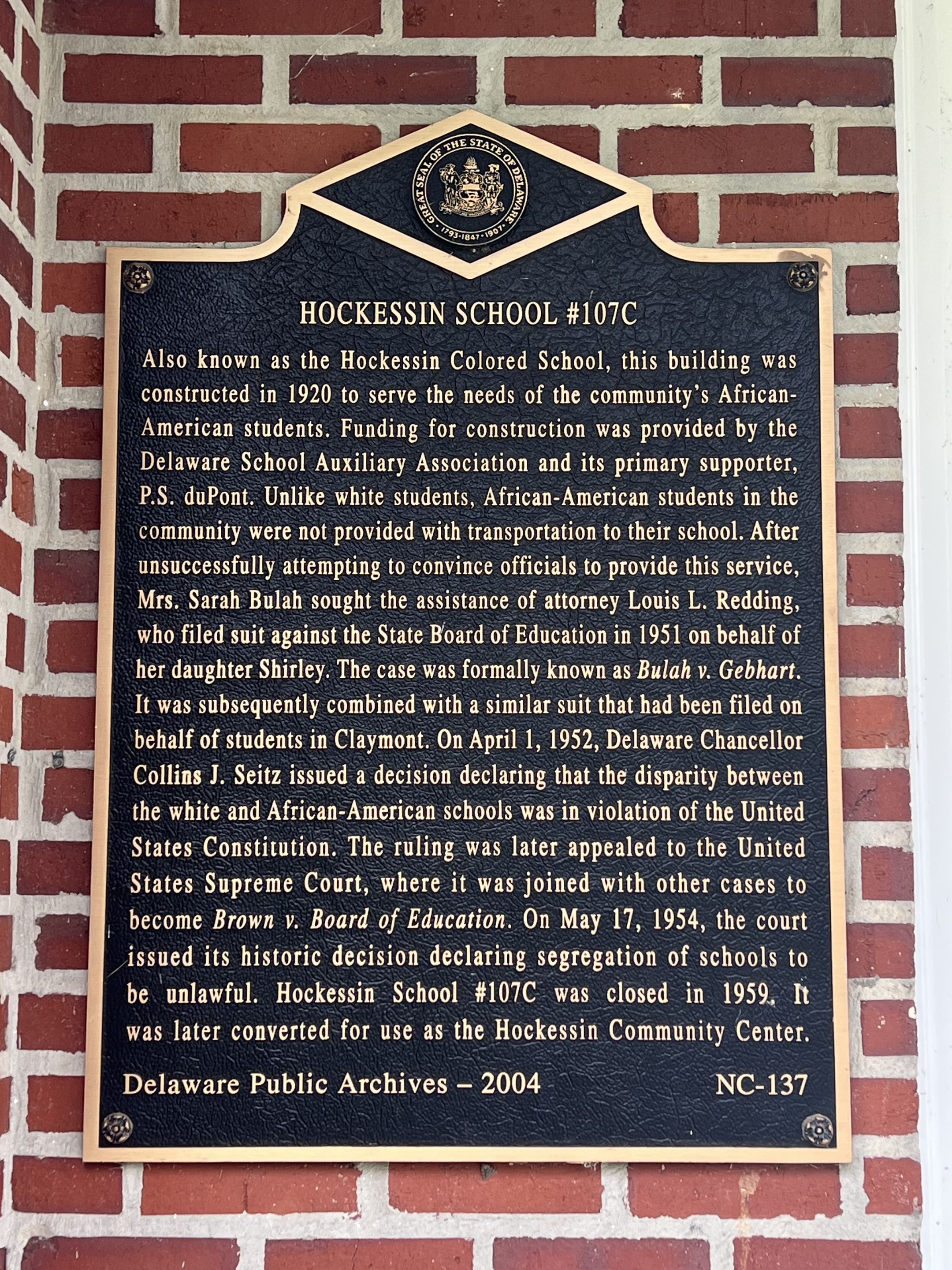 Brown v. Board of Education NHP